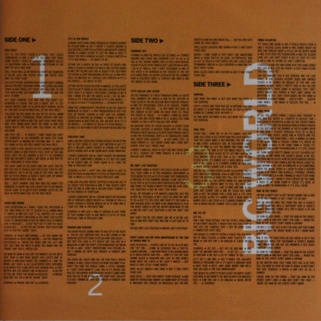 Joe Jackson : Big World (LP + LP, S/Sided + Album)