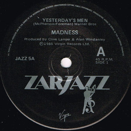 Madness : Yesterday's Men (7", Single)