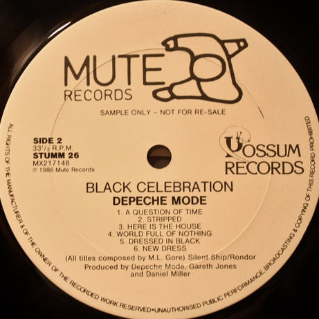 Depeche Mode : Black Celebration (LP, Album, Promo)
