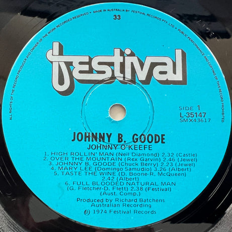 Johnny O'Keefe : Johnny B.Goode (LP, Album)