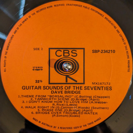 Dave Bridge : Guitar Sounds Of The Seventies (LP, Album)
