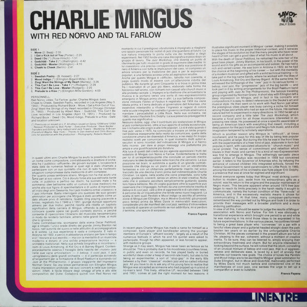 Charles Mingus With Red Norvo And Tal Farlow : Charlie Mingus With Red Norvo And Tal Farlow (LP, Comp)