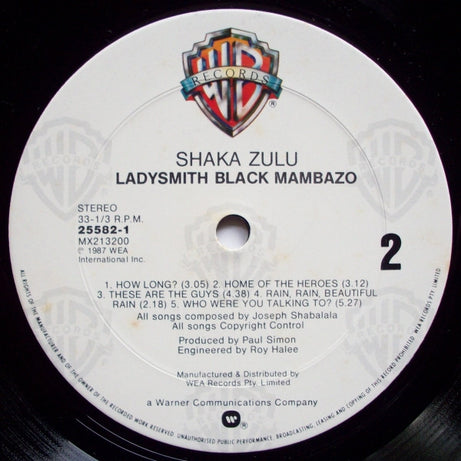 Ladysmith Black Mambazo : Shaka Zulu (LP, Album)