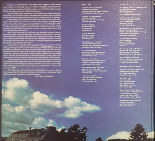 Elton John : Empty Sky (LP, Album, RE)
