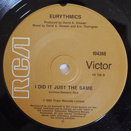 Eurythmics : Sexcrime (Nineteen Eighty Four) (7", Single)
