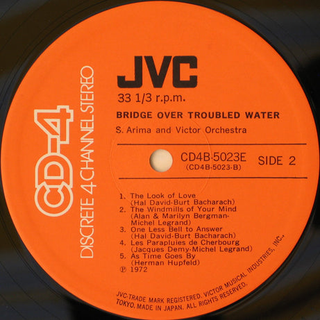 Susumu Arima And Victor Orchestra : Bridge Over Troubled Water (LP, Album, Quad, Exp)