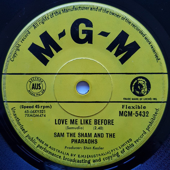 Sam The Sham & The Pharaohs : Lil' Red Riding Hood (7", Single)