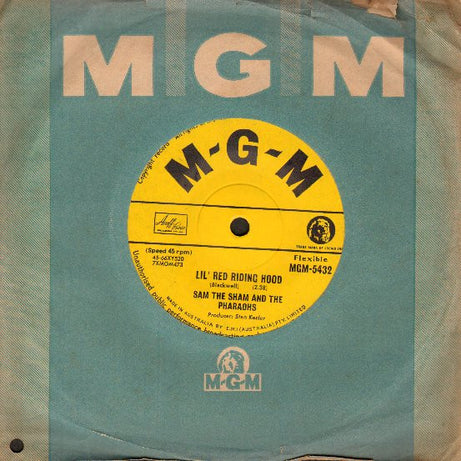 Sam The Sham & The Pharaohs : Lil' Red Riding Hood (7", Single)