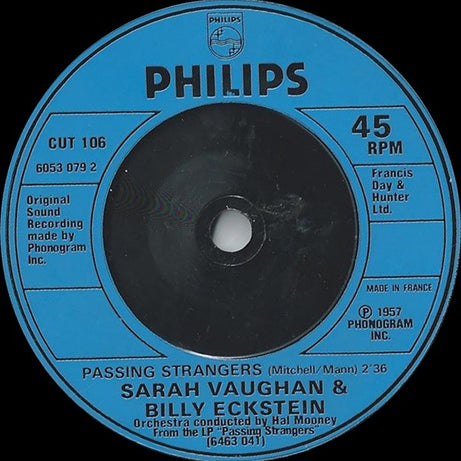 Julie Rogers, Sarah Vaughan & Billy Eckstein* : The Wedding / Passing Strangers (7")