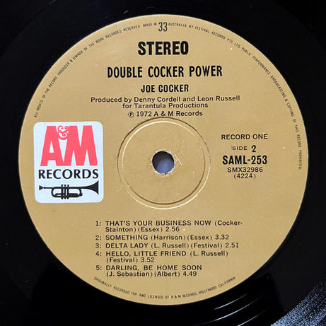 Joe Cocker : Double Cocker Power! (2xLP, Comp, Gat)
