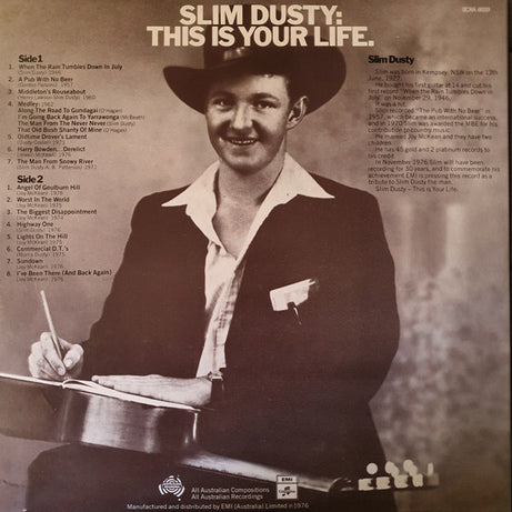 Slim Dusty : This Is Your Life (LP, Album, Gat)