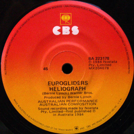 Eurogliders : Heaven (Must Be There) (7", Single)