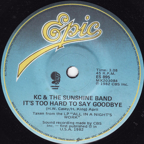 KC & The Sunshine Band : Give It Up (7", Single)