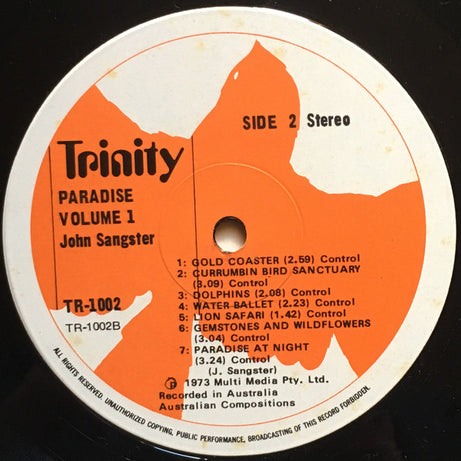 John Sangster : Paradise Volume One (LP, Album)
