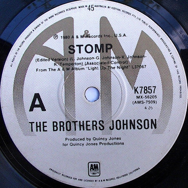 The Brothers Johnson* : Stomp (Edited Version) (7", Single)