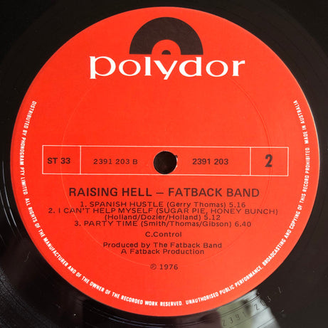 The Fatback Band : Raising Hell (LP, Album)