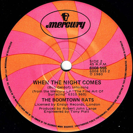 The Boomtown Rats : Someone's Looking At You (7", Single)