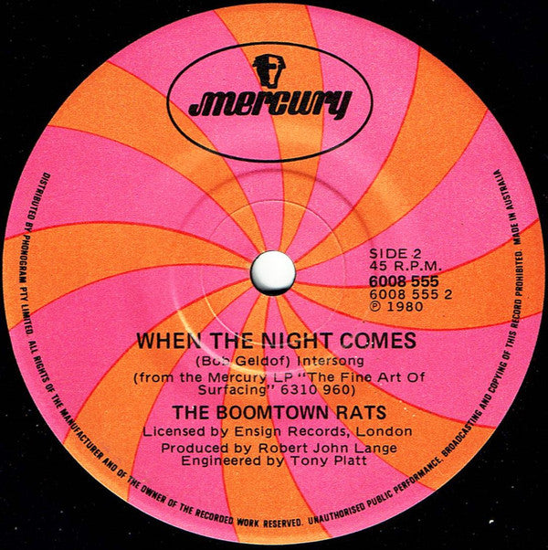 The Boomtown Rats : Someone's Looking At You (7", Single)