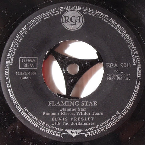 Elvis* : Elvis By Request (Flaming Star And 3 Other Great Songs) (7", EP)
