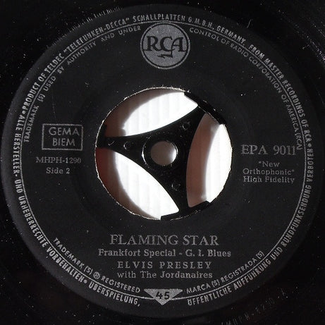 Elvis* : Elvis By Request (Flaming Star And 3 Other Great Songs) (7", EP)