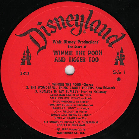 Sebastian Cabot, Sterling Holloway, Paul Winchell : Walt Disney Presents Winnie The Pooh And Tigger Too (LP, Gat)
