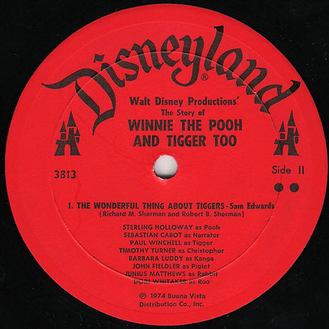 Sebastian Cabot, Sterling Holloway, Paul Winchell : Walt Disney Presents Winnie The Pooh And Tigger Too (LP, Gat)
