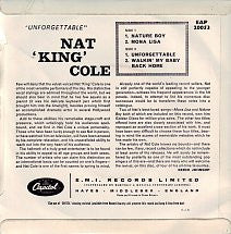 Nat King Cole : Unforgettable (7", EP, Mono, RP, Dar)