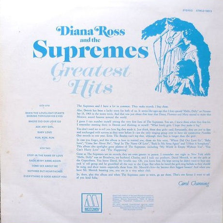 The Supremes : Greatest Hits Volume One (LP, Comp)