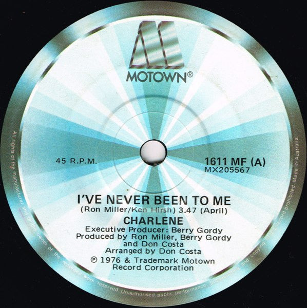 Charlene : I've Never Been To Me (7", Single)
