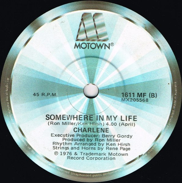 Charlene : I've Never Been To Me (7", Single)