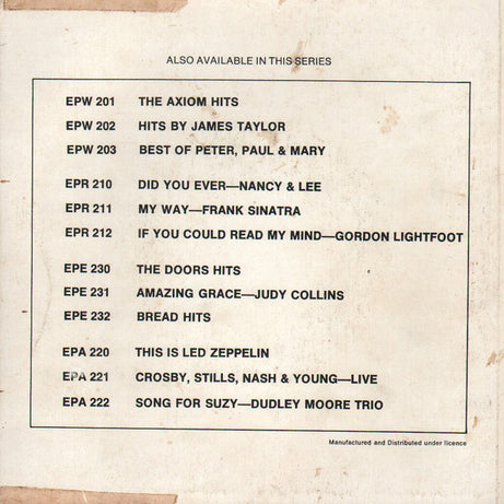 Frank Sinatra : My Way (7", EP)