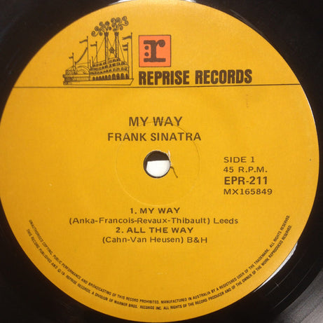 Frank Sinatra : My Way (7", EP)