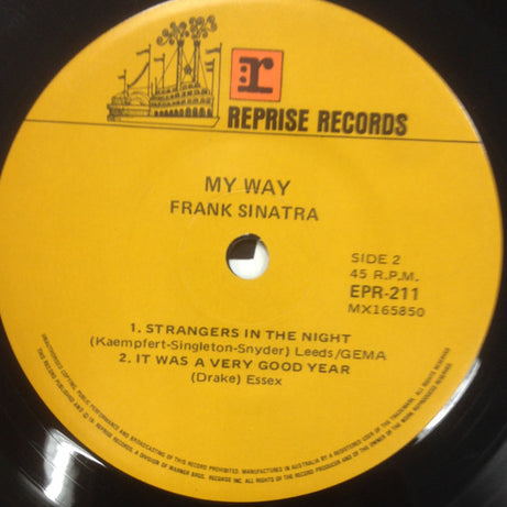 Frank Sinatra : My Way (7", EP)