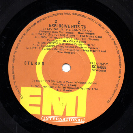 Various : Explosive Hits '76 (LP, Comp)