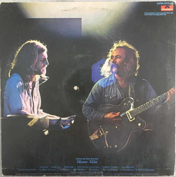 David Crosby / Graham Nash* : Wind On The Water (LP, Album)