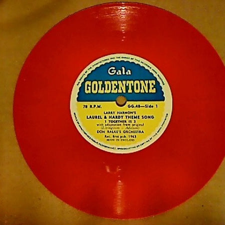 Larry Harmon : Laurel & Hardy : Theme Song (One Together Is Two) (6", Ora)