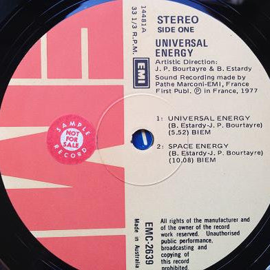 Universal Energy : Universal Energy (LP, Album)