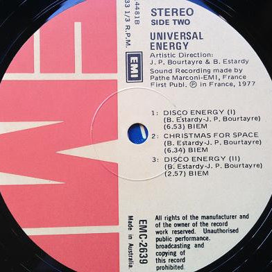 Universal Energy : Universal Energy (LP, Album)
