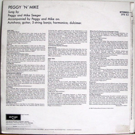 Peggy Seeger, Mike Seeger : Peggy 'n' Mike (LP, RE)