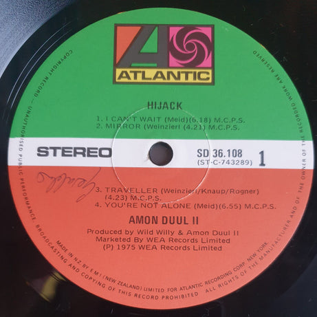 Amon Düül II : Hijack (LP, Album)