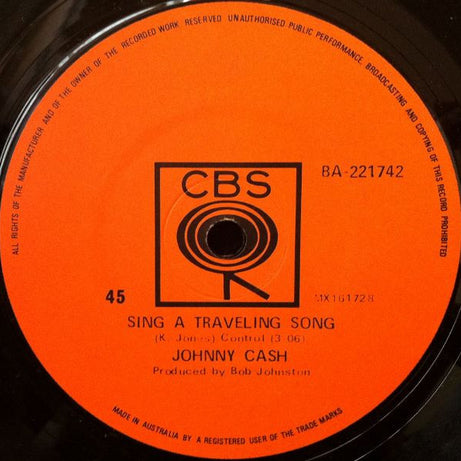 Johnny Cash : What Is Truth / Sing A Traveling Song (7", Single)