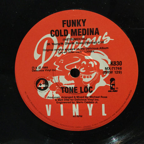 Tone Loc : Funky Cold Medina (7", Single, Ltd)