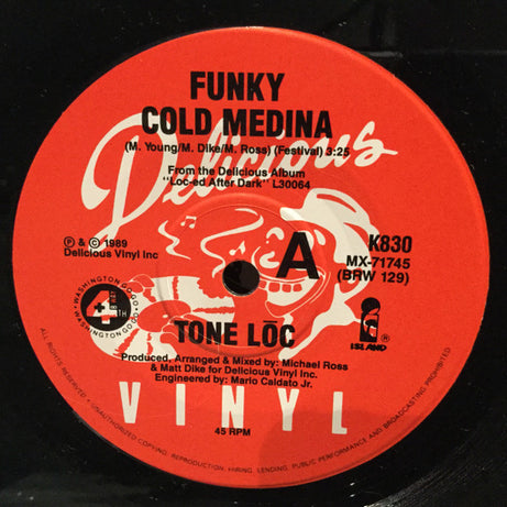 Tone Loc : Funky Cold Medina (7", Single, Ltd)