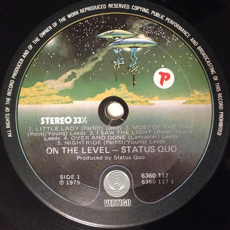 Status Quo : On The Level (LP, Album, Gat)