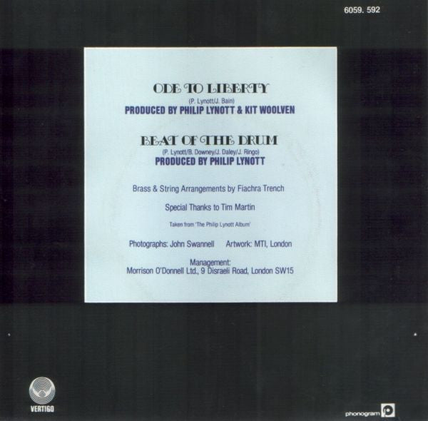Phil Lynott : Ode To Liberty (7")