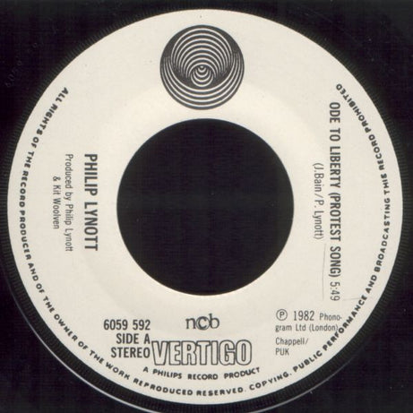 Phil Lynott : Ode To Liberty (7")