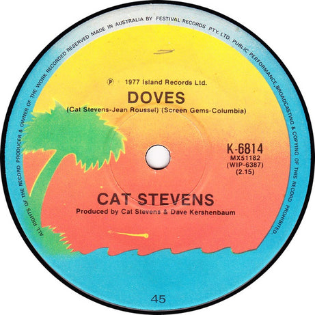 Cat Stevens : (Remember The Days Of The) Old School Yard (7")