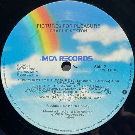 Charlie Sexton : Pictures For Pleasure (LP, Album)
