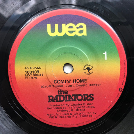 The Radiators (2) : Comin' Home (7", Single)