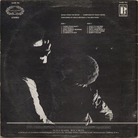 Mack Browne & The Brothers : Isaac Hayes' Music From The Movie Shaft (LP, Album)